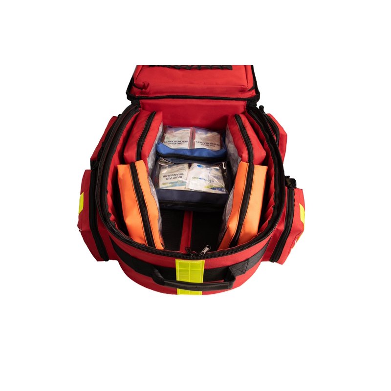 Trauma Emergency Medical Backpack Bag for O2 Tank and Supplies - 17x6x19 Inches