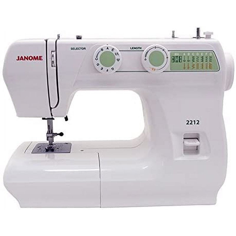 Janome 2212 Mechanical Sewing Machine with Bonus Bundle - Beginner Friendly