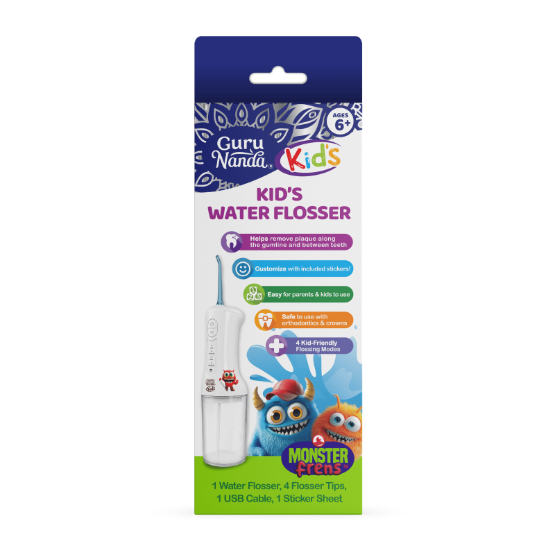 Kids Water Flosser with 4 Modes & Nozzles - Dentist-Approved Oral Care
