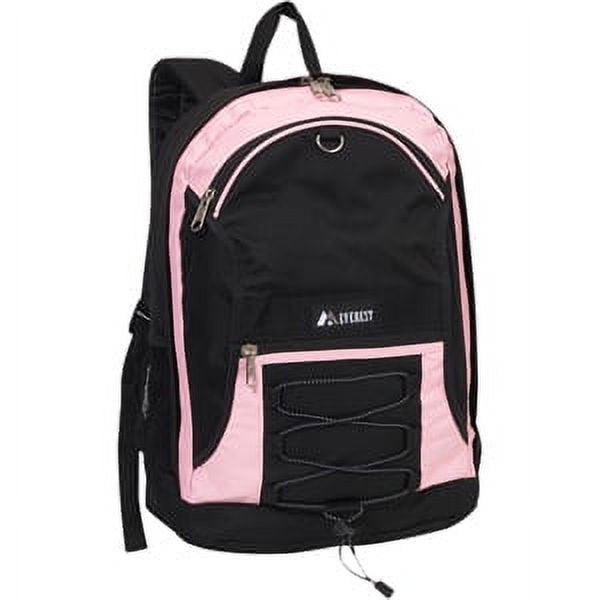 Unisex Two-Tone Backpack with Mesh Pockets - Versatile & Stylish