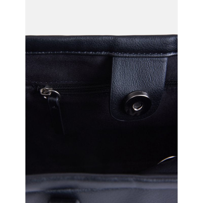 Mini Tote Handbag for Women - Black, Compact & Versatile