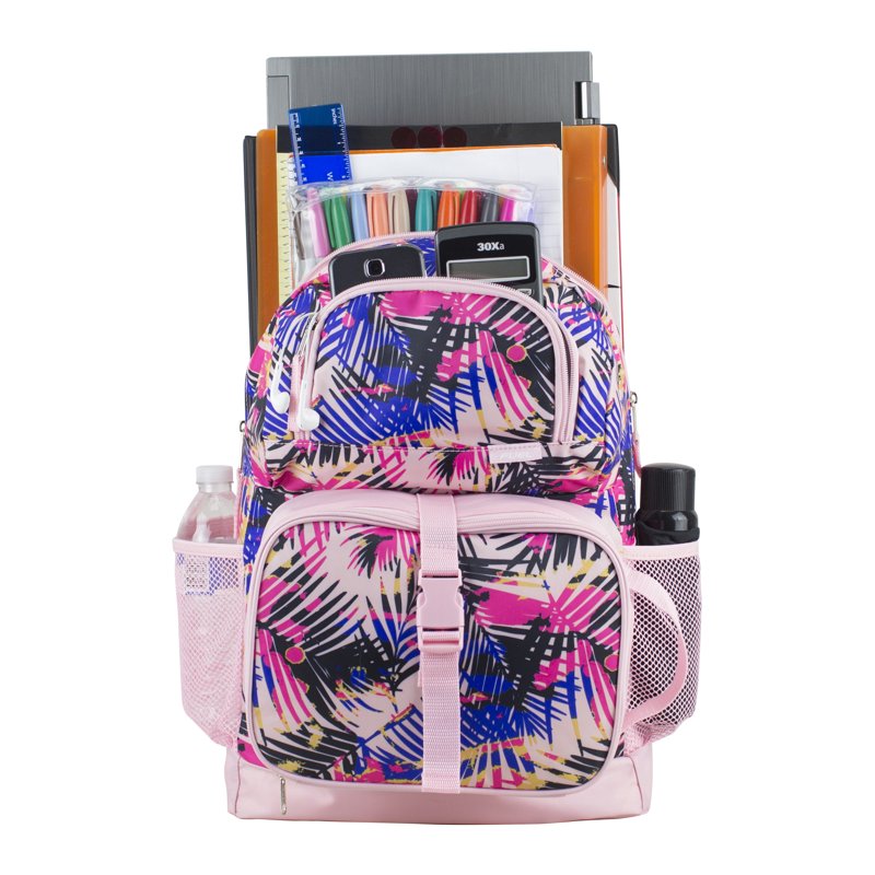 Unisex 4-Piece Combo Backpack Set with Lunch Box Shoe Pouch & Storage Case