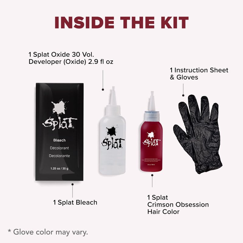 Semi-Permanent Hair Dye Kit with Bleach - Multiple Bright Shades