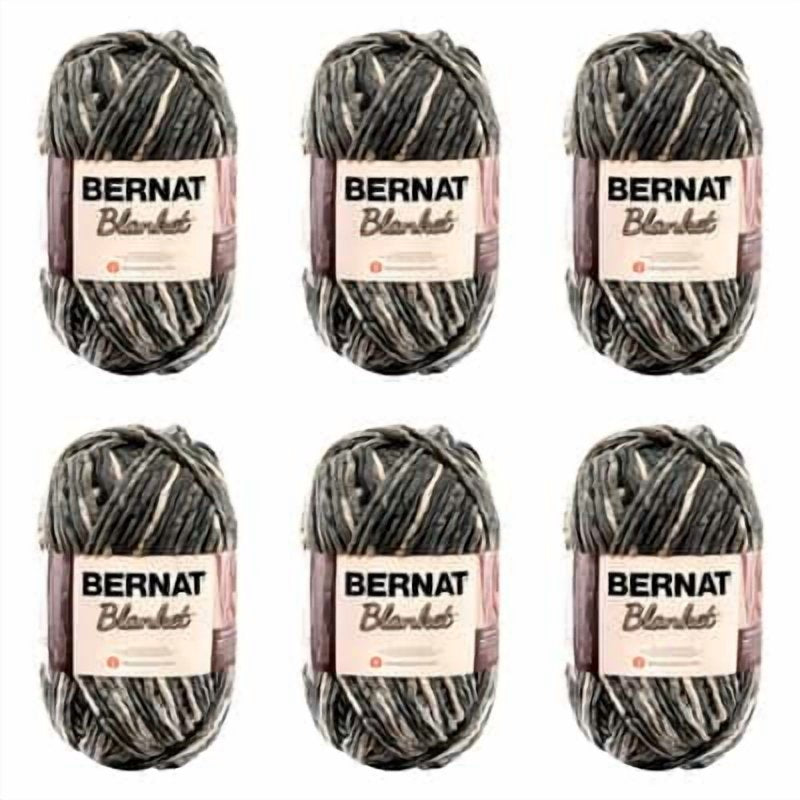 Super Bulky Polyester Yarn 6 Pack for Knitting & Crocheting Blankets