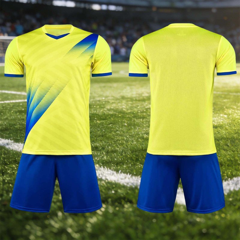 FRSASU Kids Soccer Jersey Set 5-15 Years Yellow-D 2XS Navy/Blue Short Sleeve Training Uniform