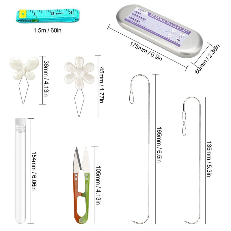 94pcs Beading Needle Set for Jewelry Making - Stainless Steel Craft Tools
