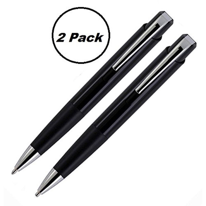 Fisher Space Pen 2 Pack Retractable Black Ink Pens - Writes Underwater & Upside Down