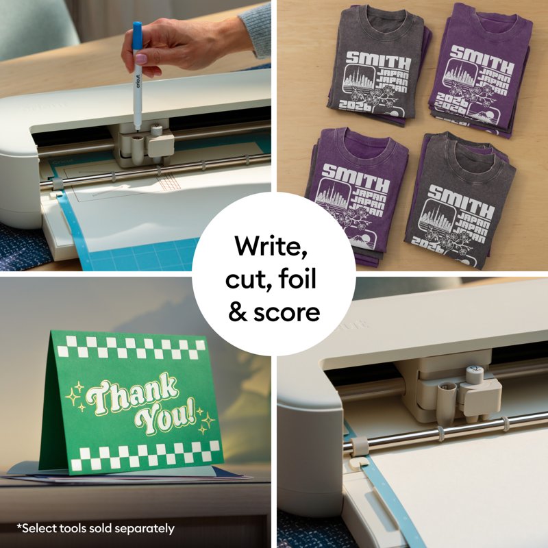 Cricut Explore 5 Smart Die-Cutting Machine Starter Bundle - Cream