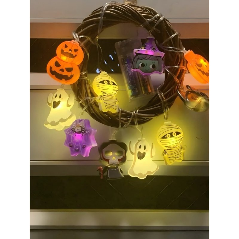 Halloween LED Fairy String Lights 20LED with 8 Modes Indoor Outdoor Decorations