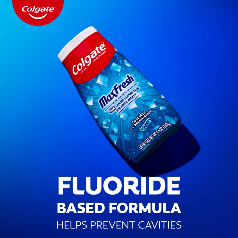 Colgate MaxFresh Clean Mint Toothpaste - Fluoride, Long-Lasting Fresh Breath