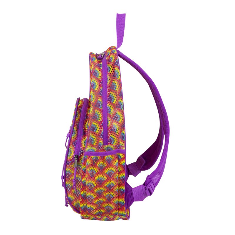 Unisex Mesh Bungee Backpack with Padded Shoulder Straps - Color Variants