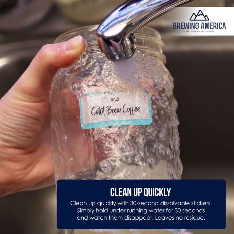 Dissolvable Food Labels for Containers - Kitchen Organization & Food Safety