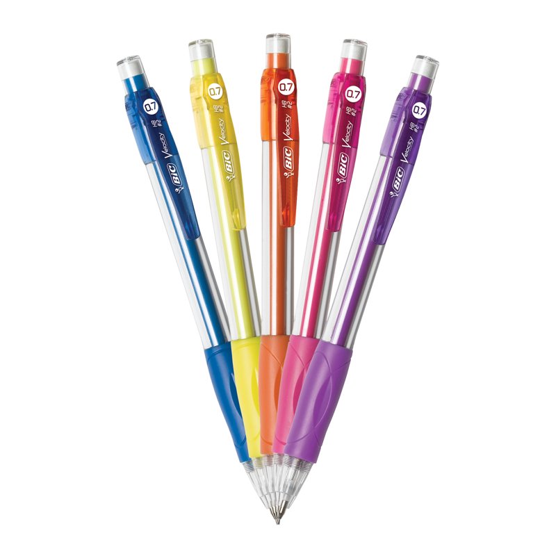 Mechanical Pencil 0.7mm Pack of 12 - Durable Eraser & Comfortable Grip