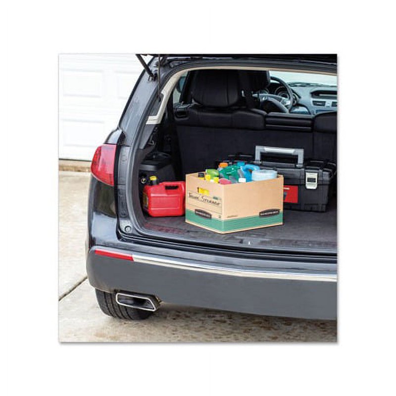 20-Pack Kraft File Storage Boxes with Lids - 12x15x10 Inch, Heavy Duty, Recyclable