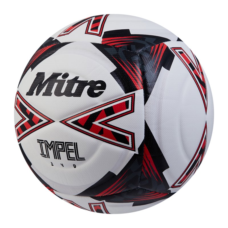 Mitre Impel Evo Training Soccer Ball – All-Weather, Size 3/4/5, PU, Hyperflow Grooves