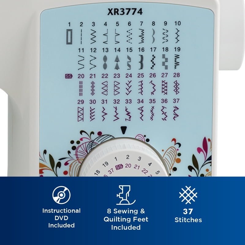 Sewing & Quilting Machine with Wide Table and Built-in Stitches – Multiple Sizes