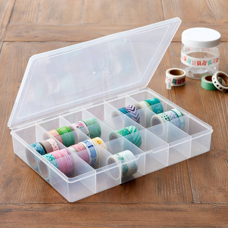 Bead Organizer 17 Compartment Storage Box Bulk 12 Pack for Beads Nuts Bolts Tacks