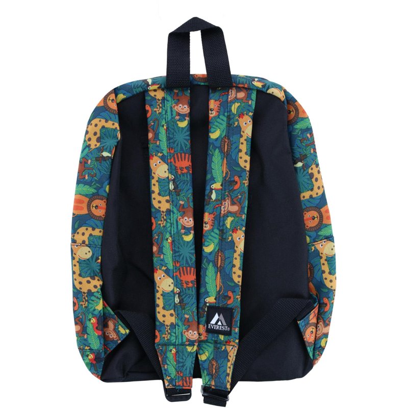 Kids School Backpack 13-Inch Unisex Junior Book Bag with Fun Animal Prints