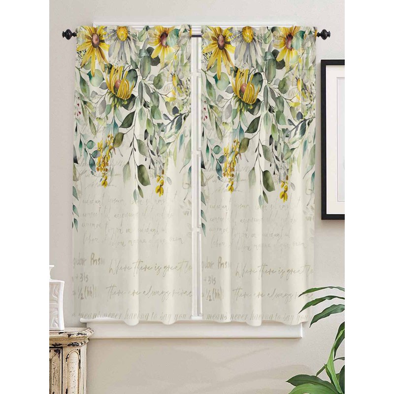 Eucalyptus Botanical Bedroom & Living Room Curtains - Various Sizes & Colors