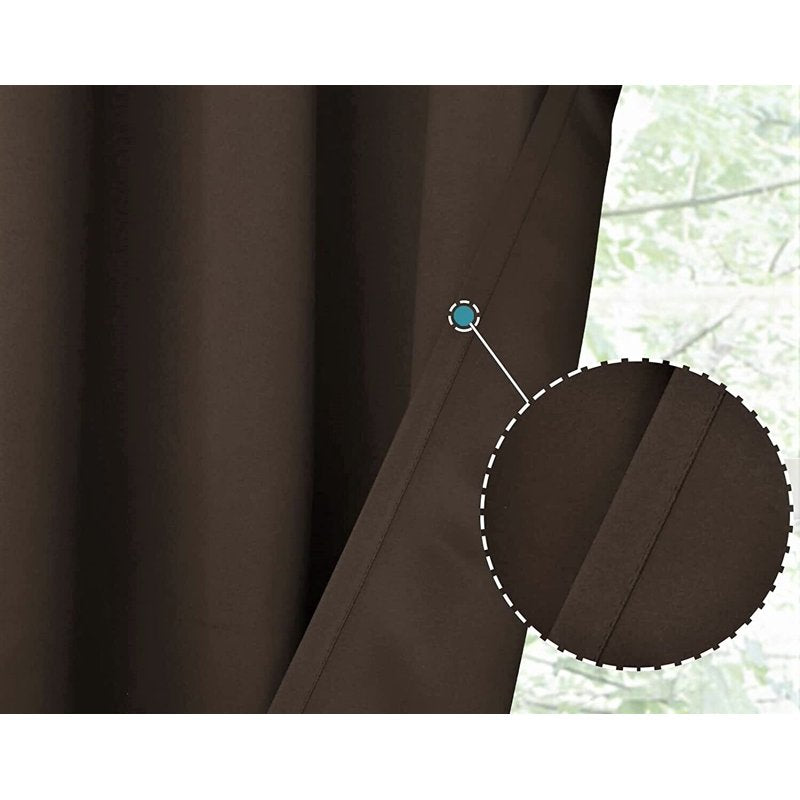Blackout Thermal Valance Curtain for Window, Unlined, 54x18 Inches – Multiple Colors Available