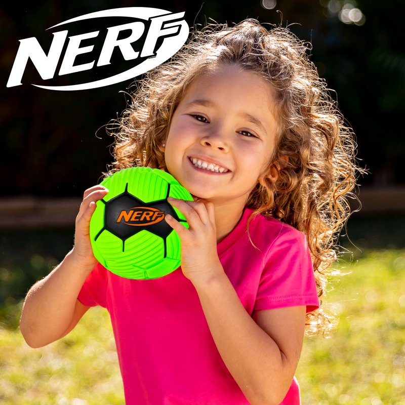 Nerf 5" Foam Soccer Ball, Soft Mini Soccer Ball for Kids - Neon Green