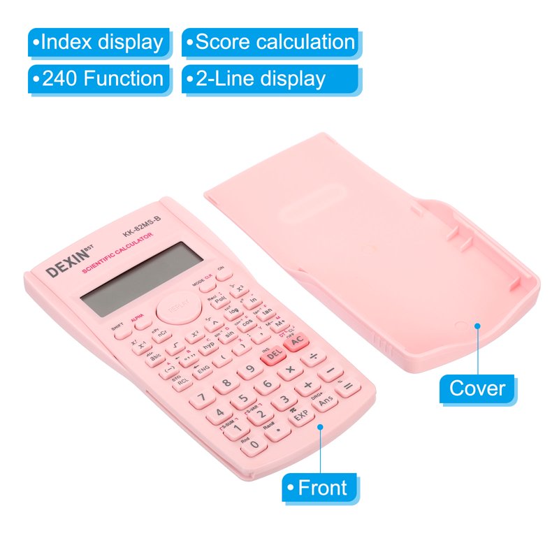 Scientific Calculator 2 Line 12 Digit Engineering Math Calculator Pink
