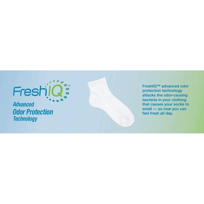 Men's Crew Socks with Odor Protection & Cooling Technology - 18 Pack