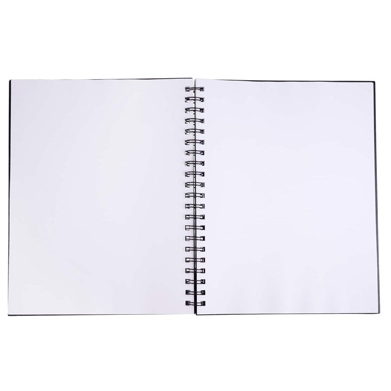 Artist's Loft Black Wirebound Sketchbook - 8.5x11 Inch, Acid-Free, 12 Pack