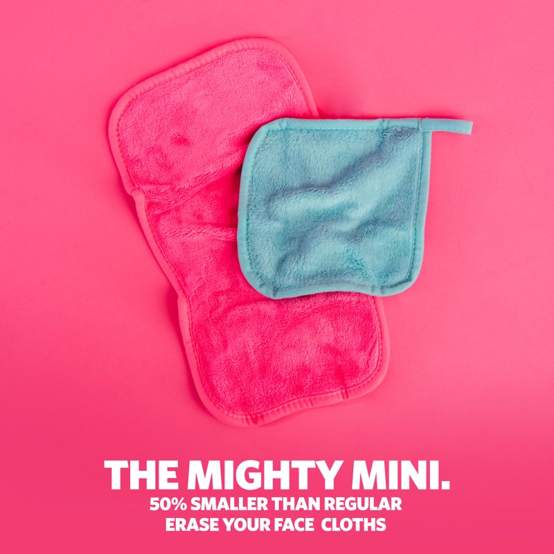 Reusable Makeup Removing Cloths - Pack of 4, Blue - Water-Activated, Gentle & Eco-Friendly
