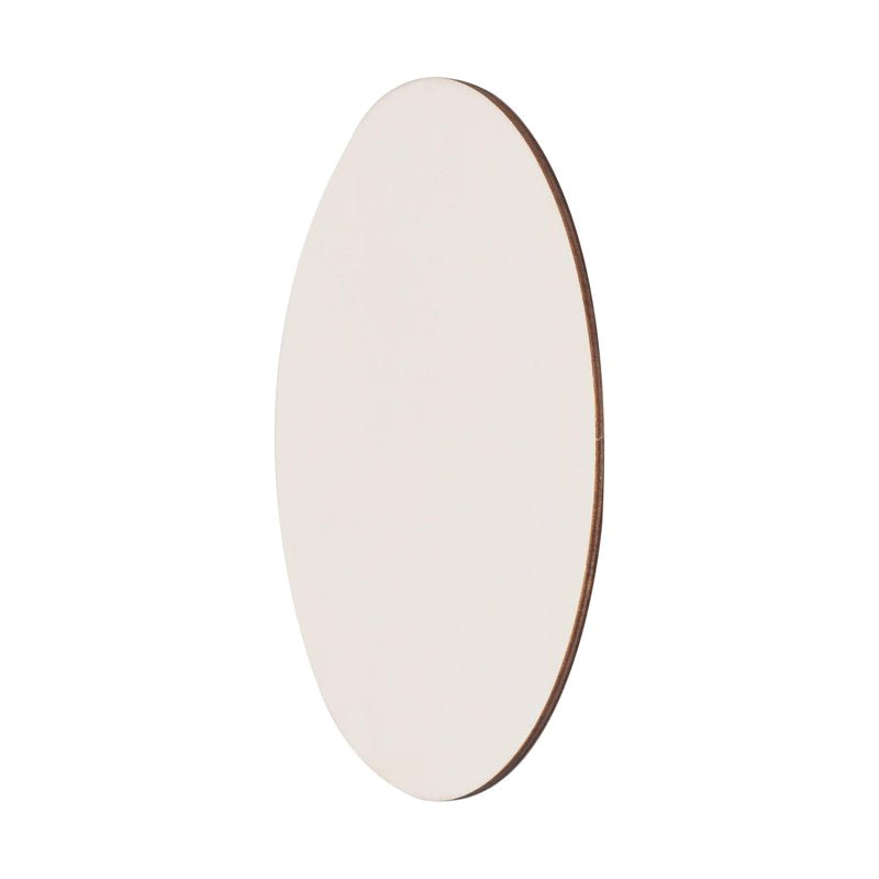 6.5-Inch Unfinished Wood Oval Plaque - DIY Craft Project Pack of 36