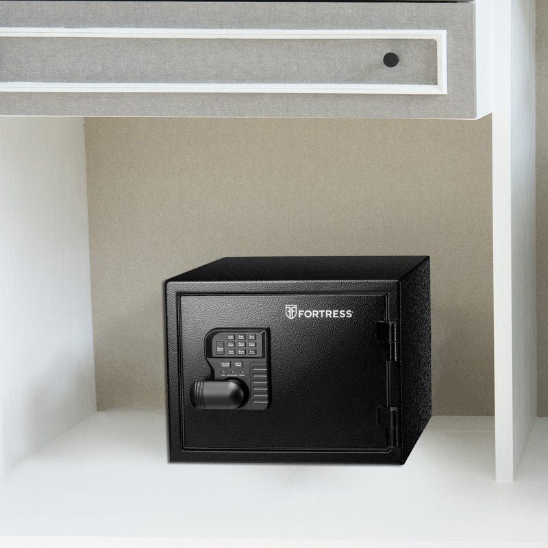 Small Fireproof Waterproof Safe with Electronic Lock - 1 Shelf