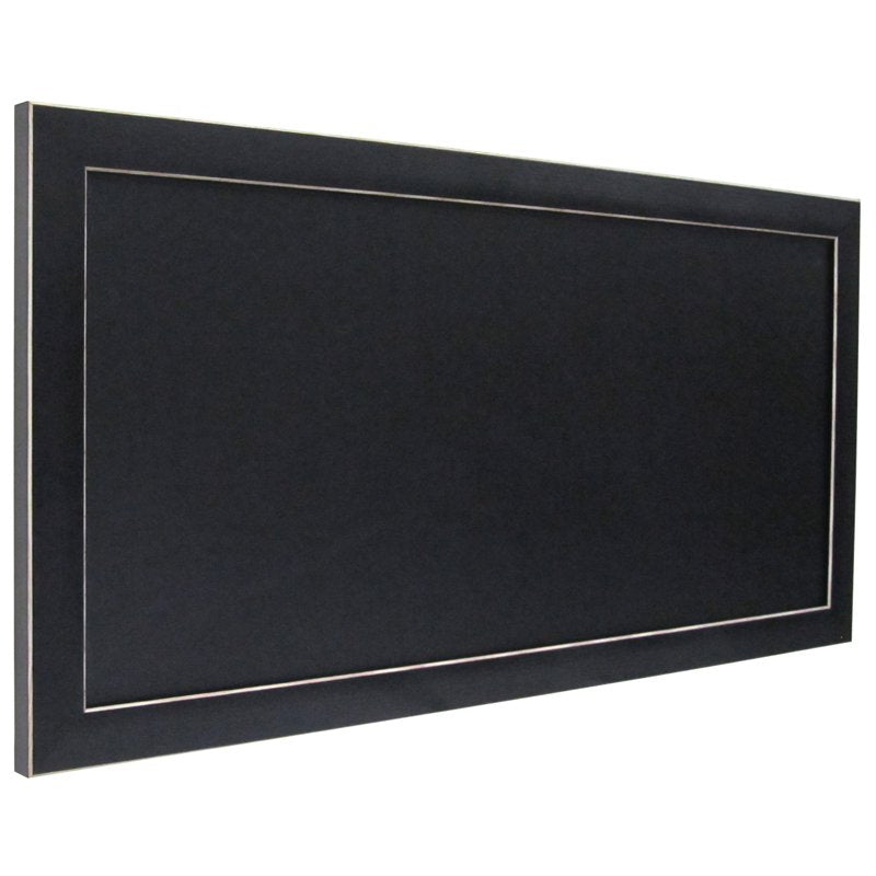 Magnetic Chalkboard Wall Sign 13 x 26 Inches - Framed Blackboard for Home Office Kitchen