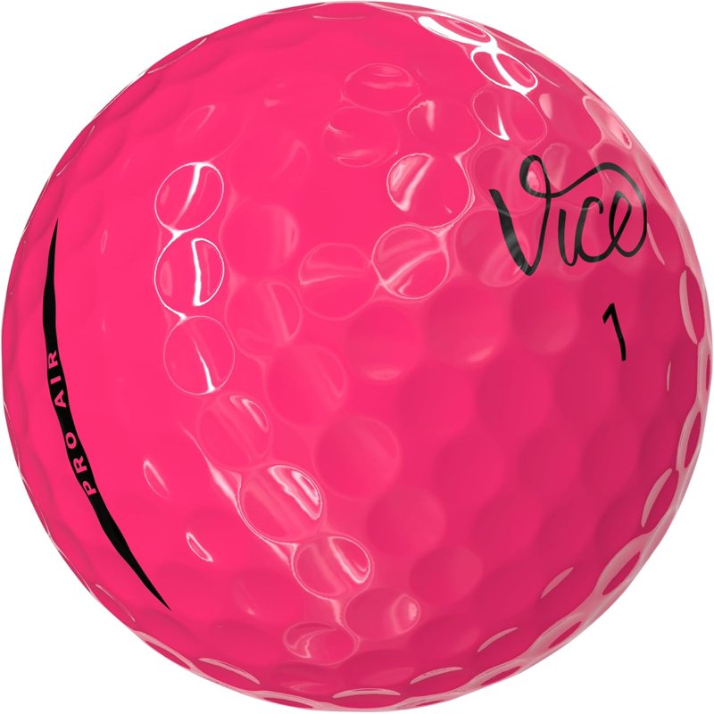 (4 Pack) Vice Pro Air Golf Balls 2025 - Pink, 12pk Variation: Pink