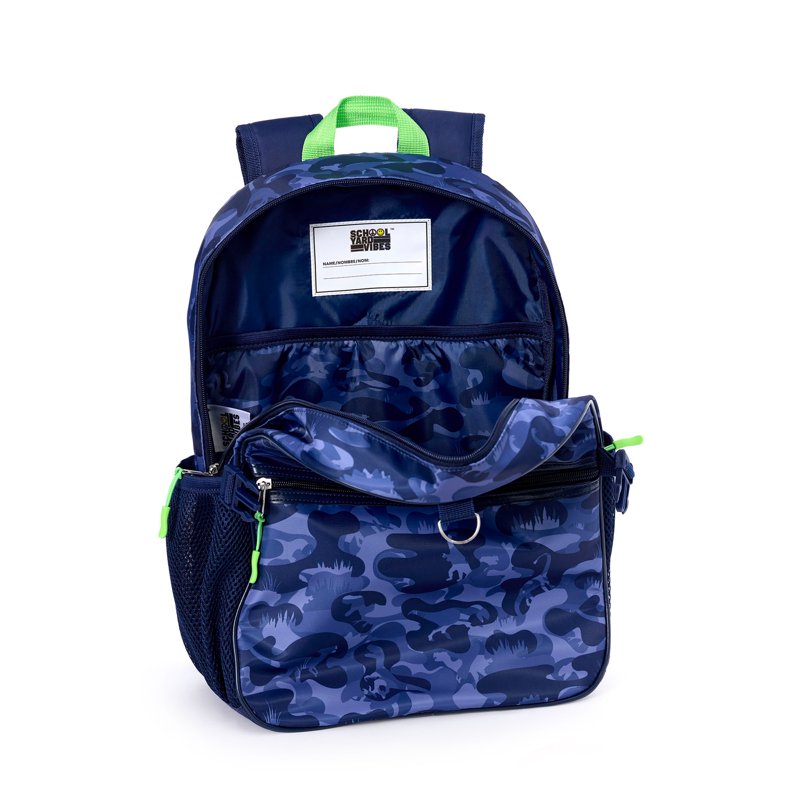 Kids Backpack Set with Lunch Box and Headphones - 17 Inch School Bag for Children