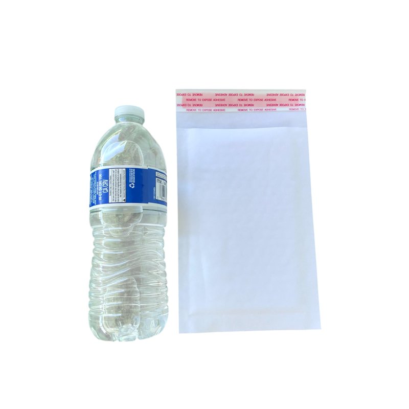 10 Pack 4x7 White Padded Bubble Mailers with Self-Sealing Closure