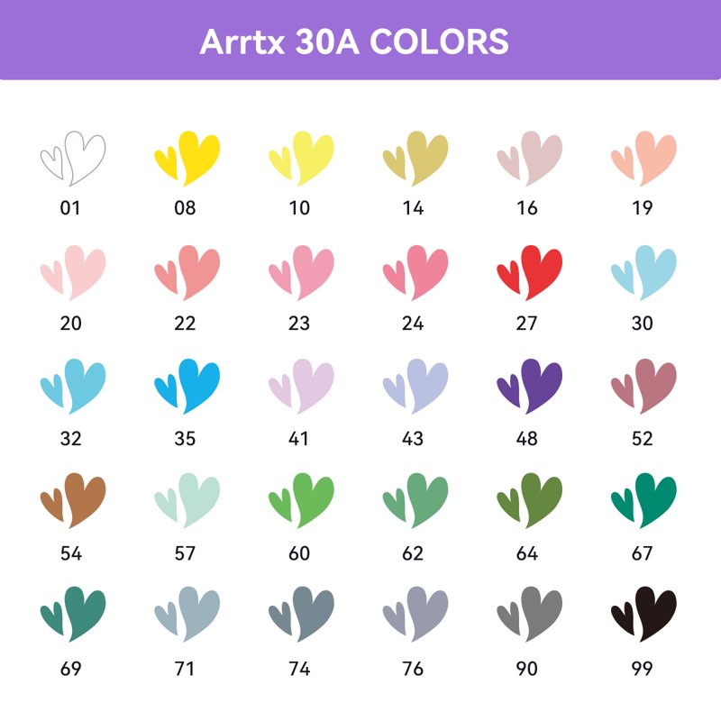 30 Colors Acrylic Paint Pens for Rock Painting, Wood, Glass & DIY Crafts