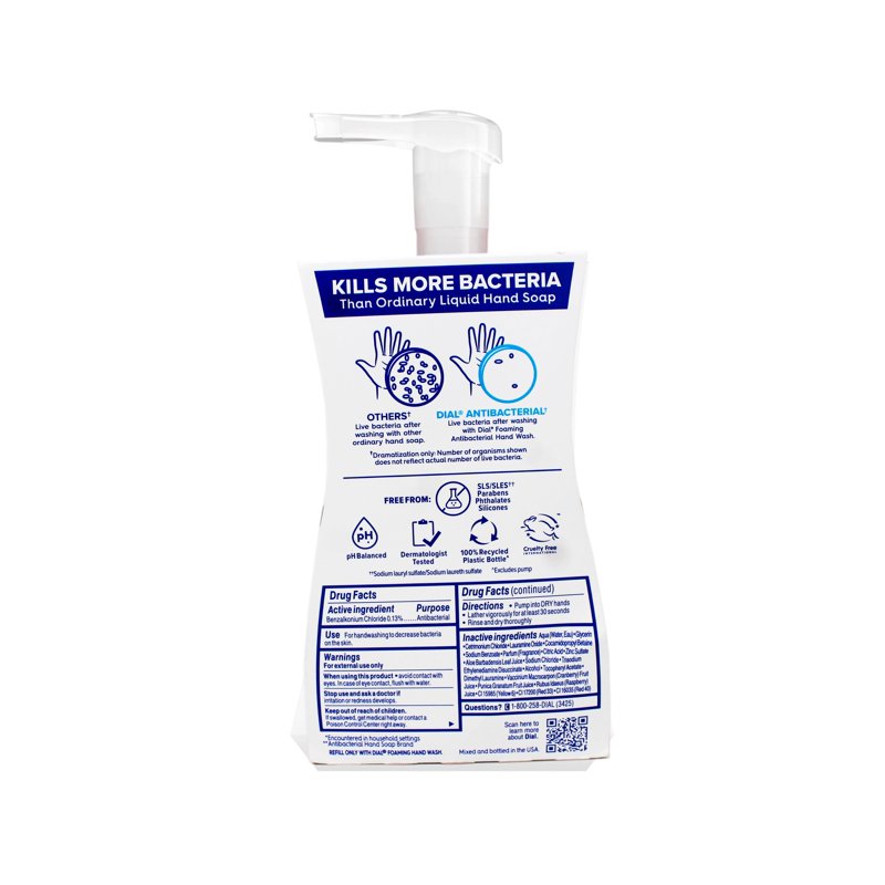 Antibacterial Foaming Hand Wash with Power Berries Scent, 7.5 oz Pump Bottle — Case of 8