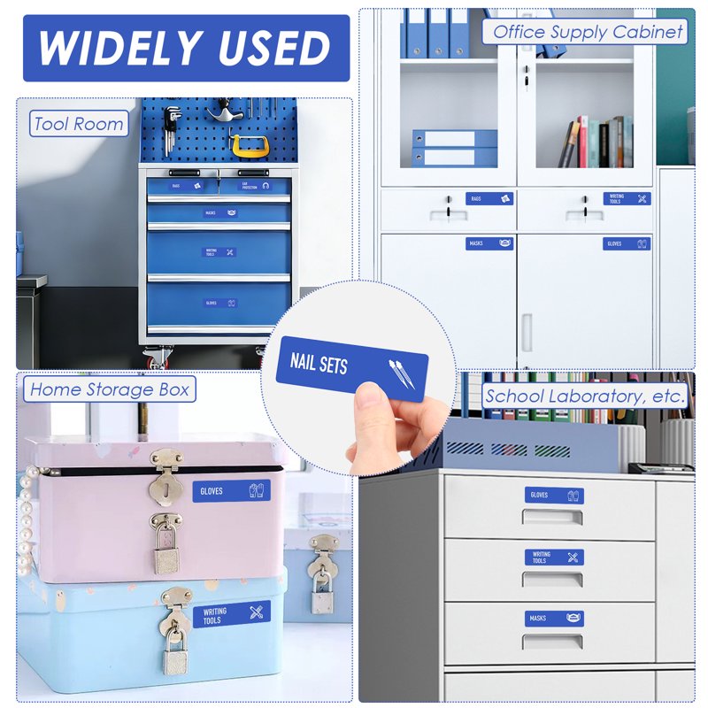 Magnetic Toolbox Labels 90 Pcs - Tool Chest Organization for Garage & Workshop