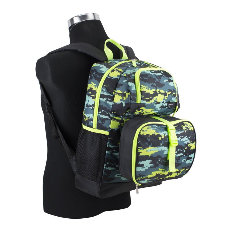 Unisex 4-Piece Backpack Set with Lunch Box Shoe Pouch & Storage - Multiple Colors