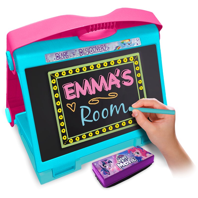 My Little Pony 3-in-1 Art Easel for Kids - Chalk & White Board, Storage Drawer