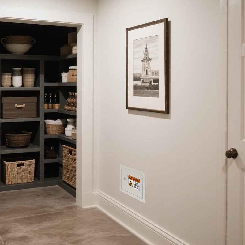 In-Wall Safe with Key Lock - Disguised Discreet Wall Security Safe for Guns and Valuables