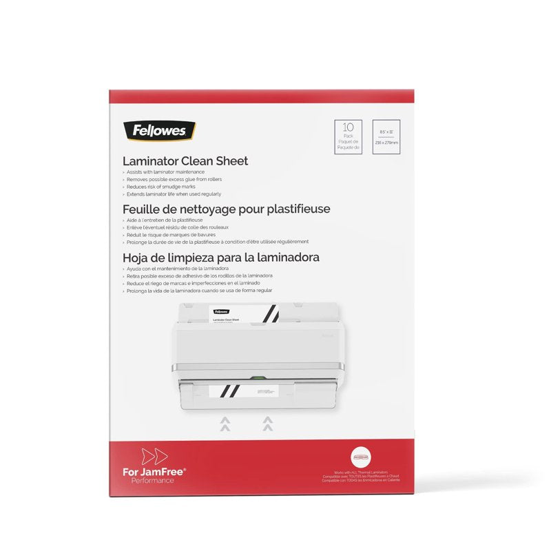 Laminator Cleaning Sheets - 8.5 x 11 Inches, 3-10 Mil, Pack of 10