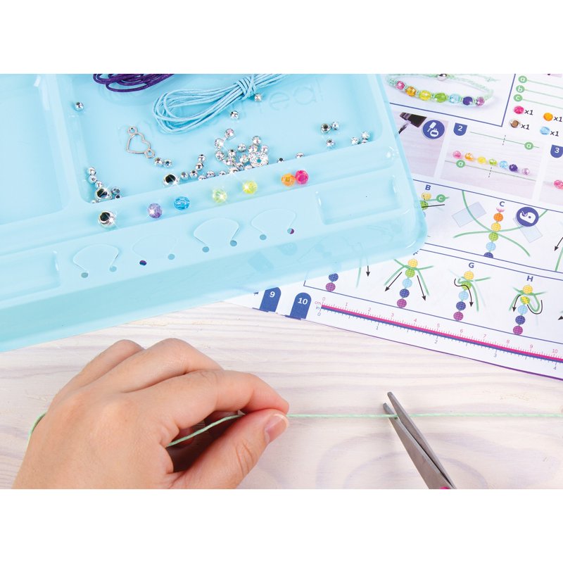 DIY Rainbow Bling Bracelets Kit for Kids & Tweens - Create 5 Unique Jewelry Crafts