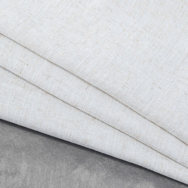 Blackout Linen Blend Curtain Panel - 50x84 inches, Modern Home Decor