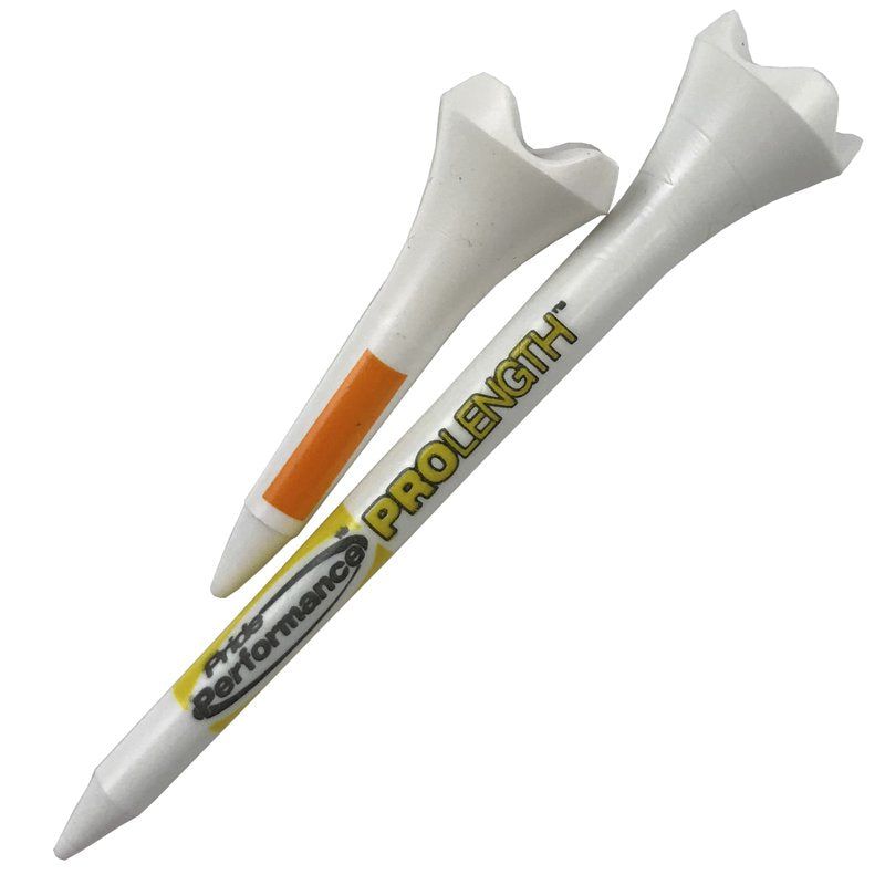 Plastic Golf Tees Combo Pack - 2-3/4" and 1-1/2" Durable Low-Resistance Heads