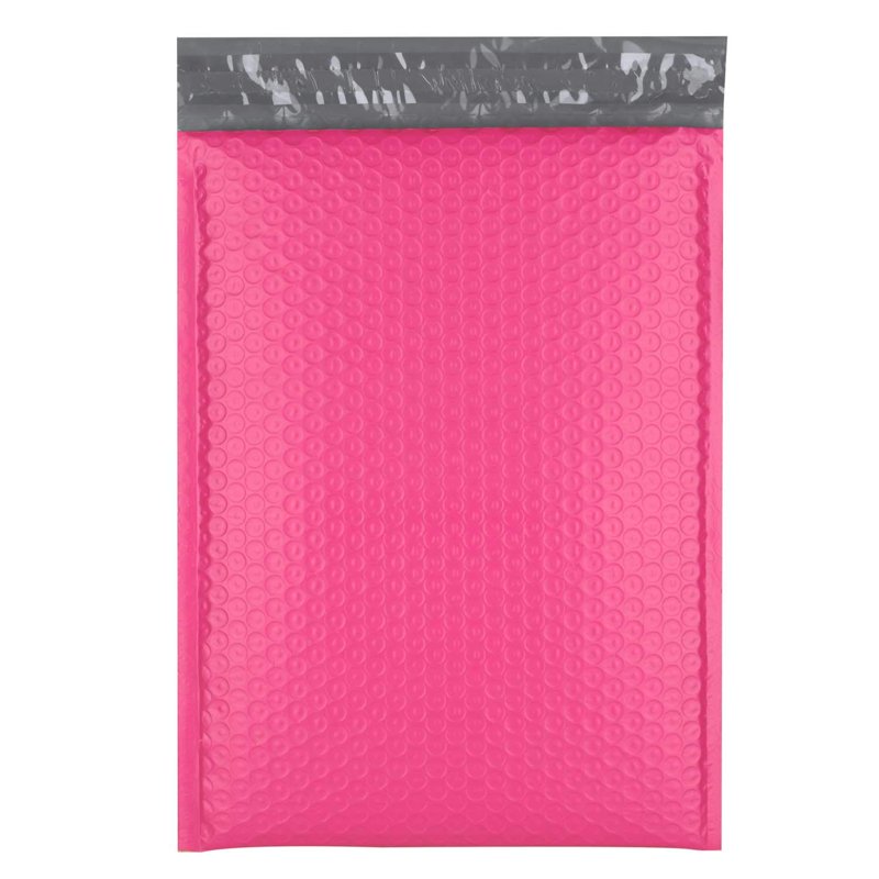 Pink Poly Bubble Mailers Envelopes 6.5 x 10 Inches - Extra Wide Shipping Bags