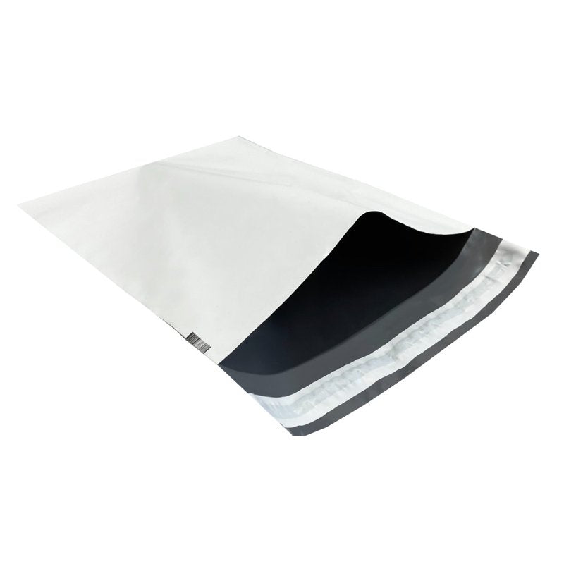 100 White Poly Mailer Bags 9x12 Inches Self-Sealing Shipping Envelopes