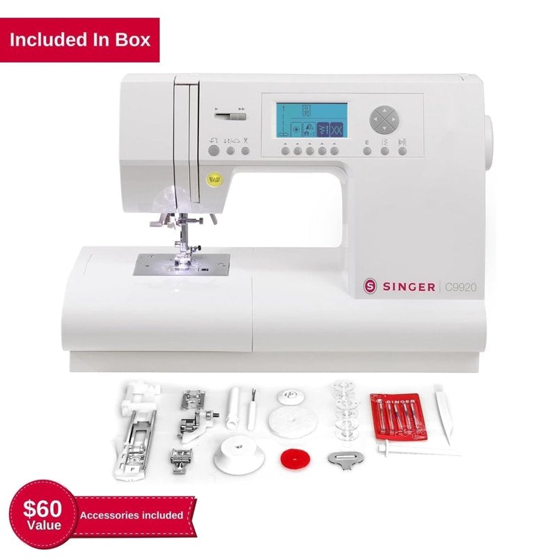 Computerized Sewing Machine with 810 Built-In Stitches & Accessories