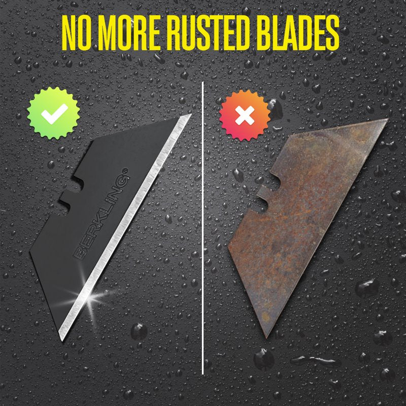 Utility Knife Blades 100-Pack Sharp Durable Replacement Blades for Cutter