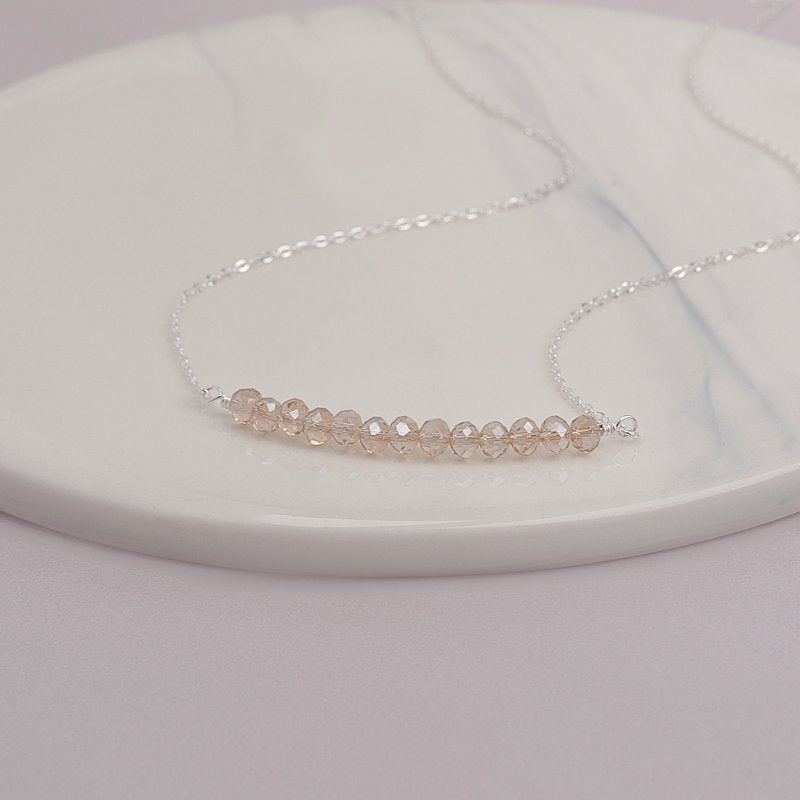 Sterling Silver Beads Necklace for 13th Birthday Girl - Customizable Gift